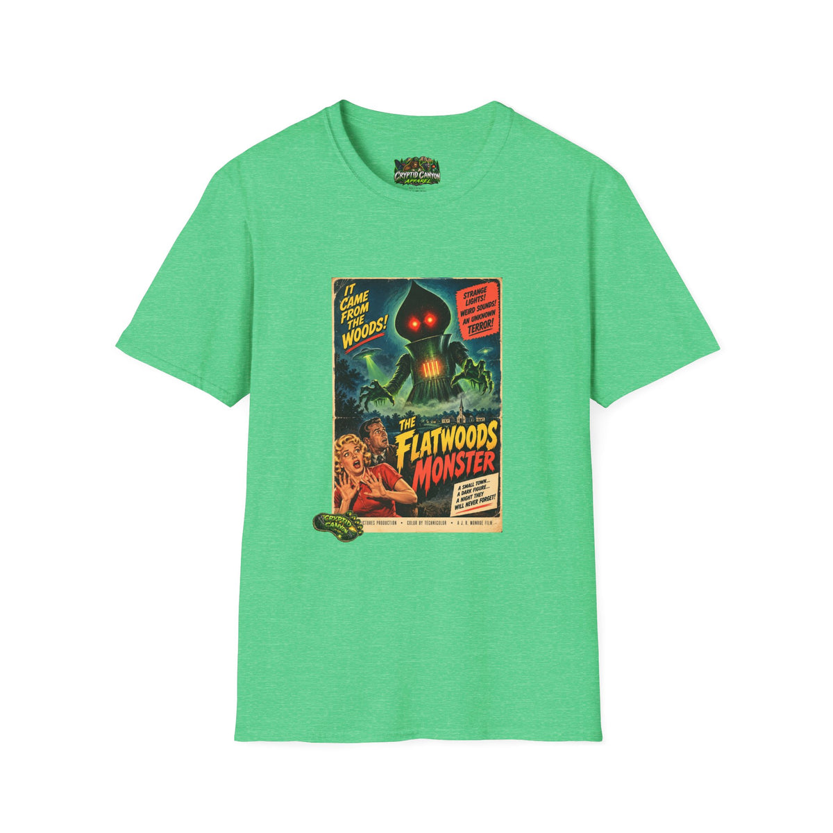 Flatwoods Monster 50's style movie poster Softstyle one side