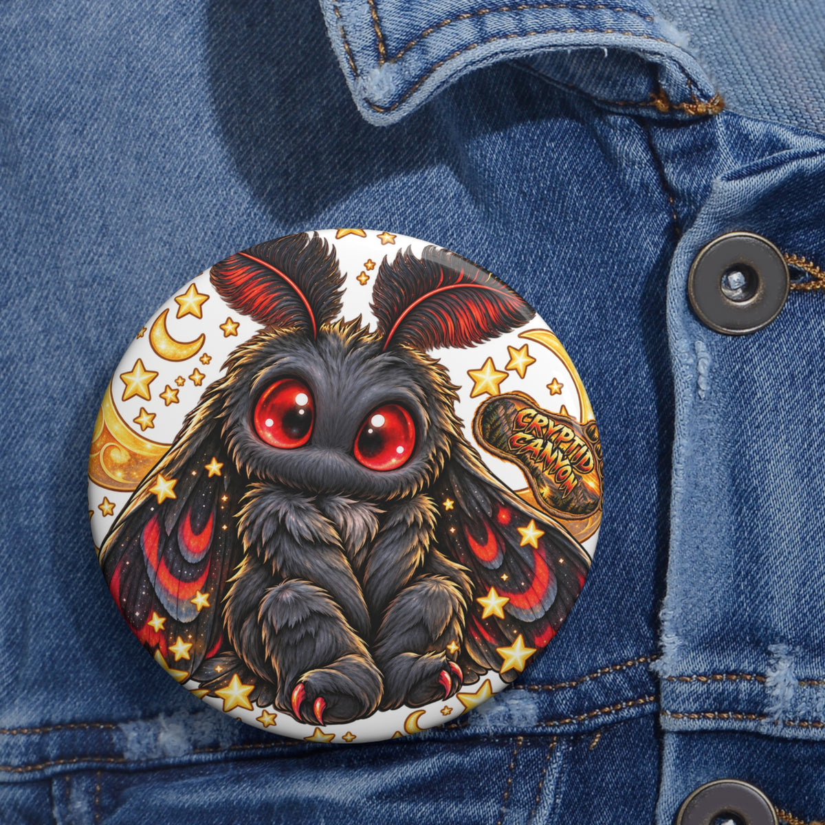 Cute Mothman Pin Button