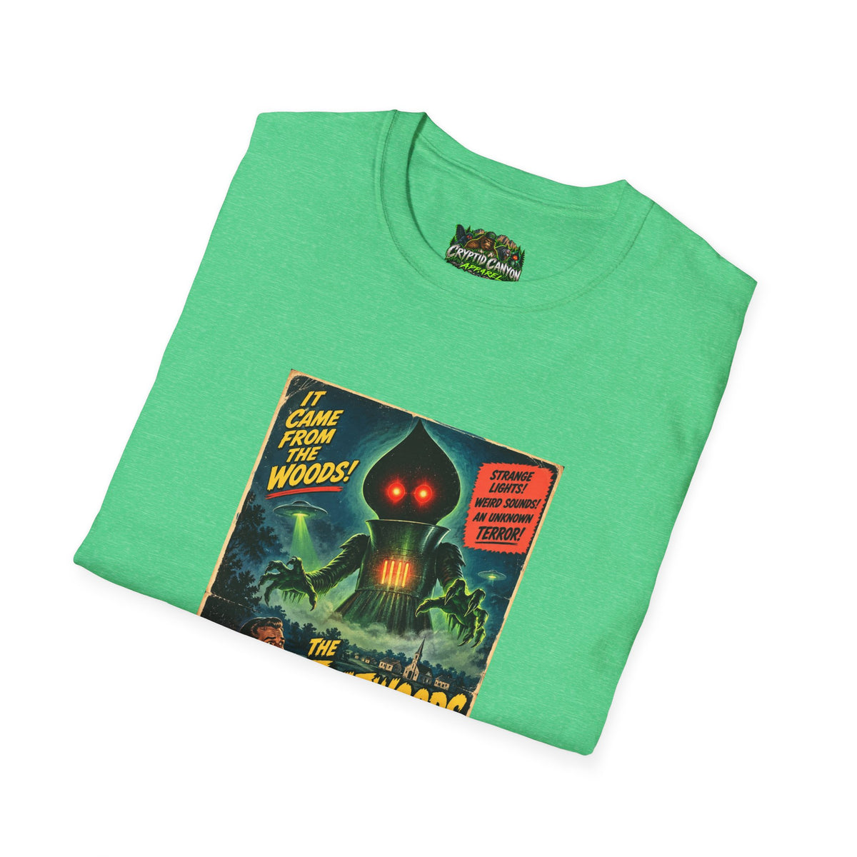 Flatwoods Monster 50's style movie poster Softstyle one side