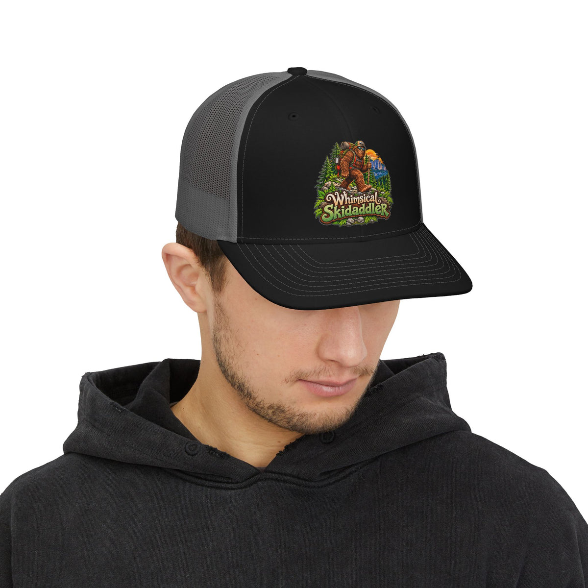 Whimsical Skidaddler Snapback Trucker Cap