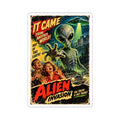Alien 50s Movie Poster Kiss-Cut Stickers