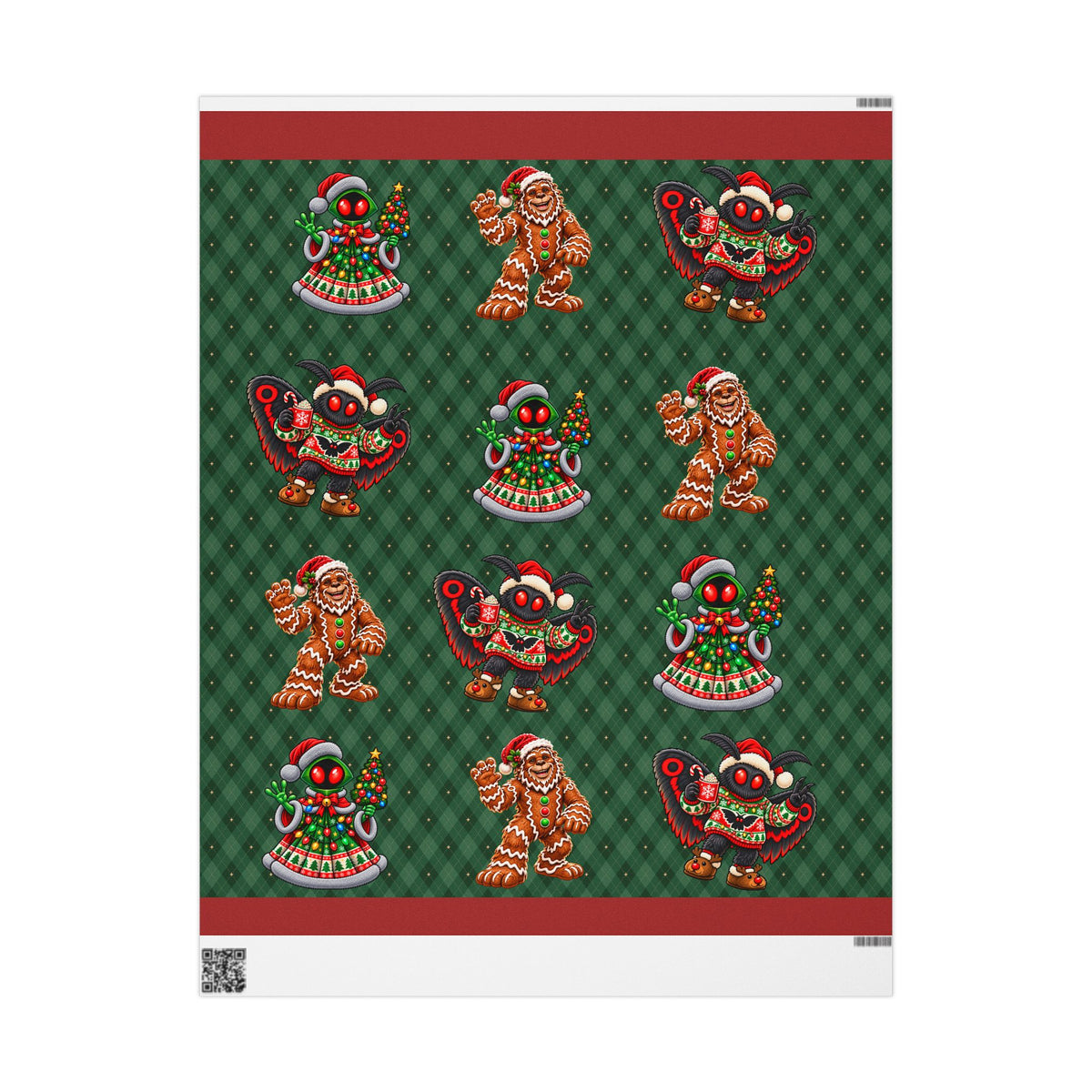 Cryptid Festivities Wrapping Paper