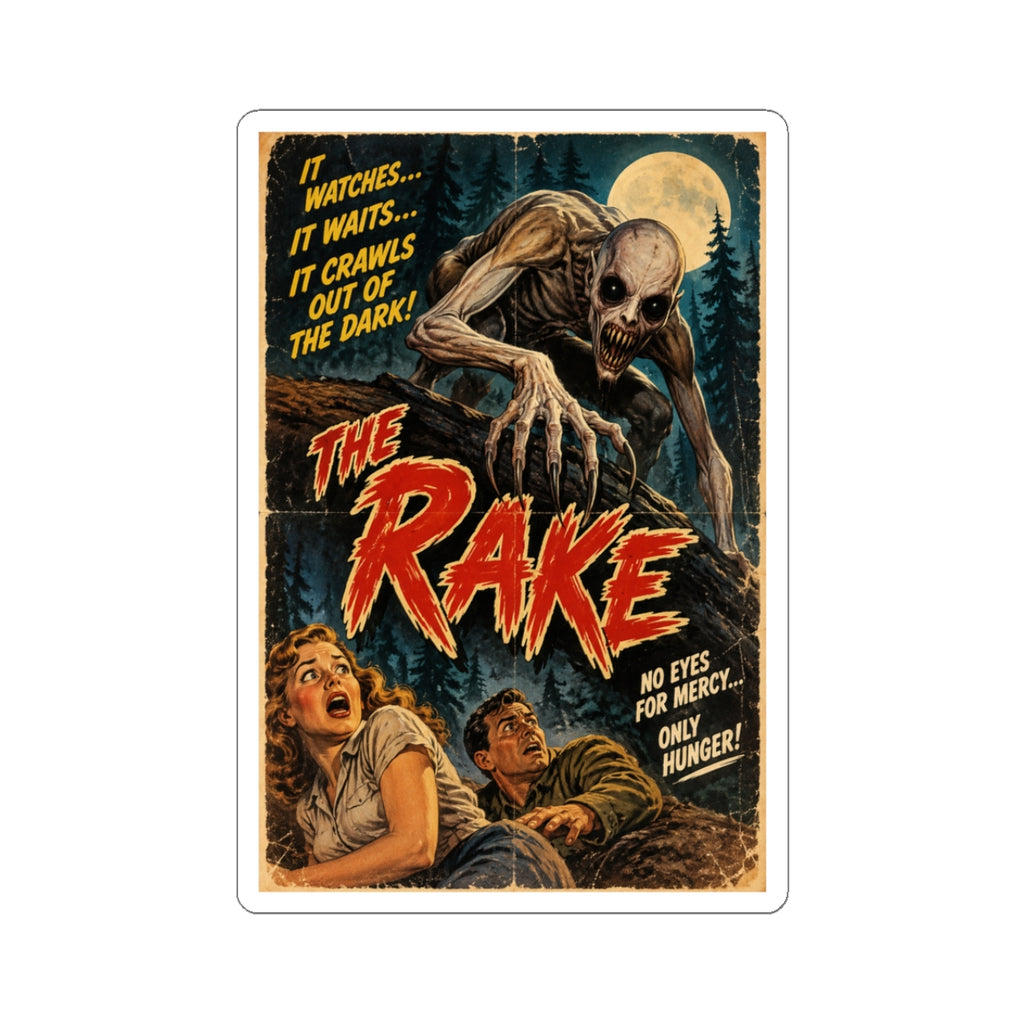 The Rake 50s style Movie poster Kiss-Cut Stickers