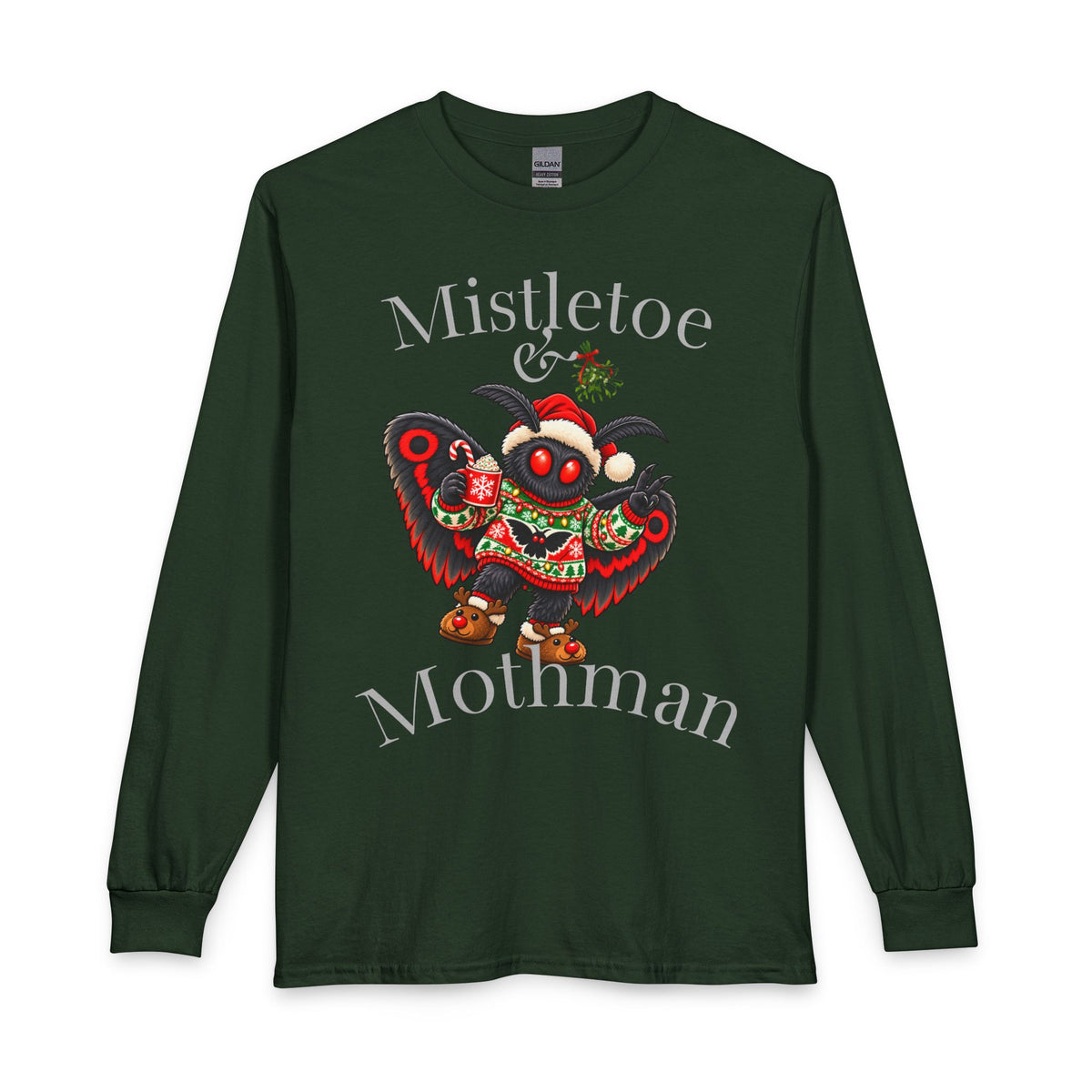 Mistletoe & the Mothman Long Sleeve T-Shirt