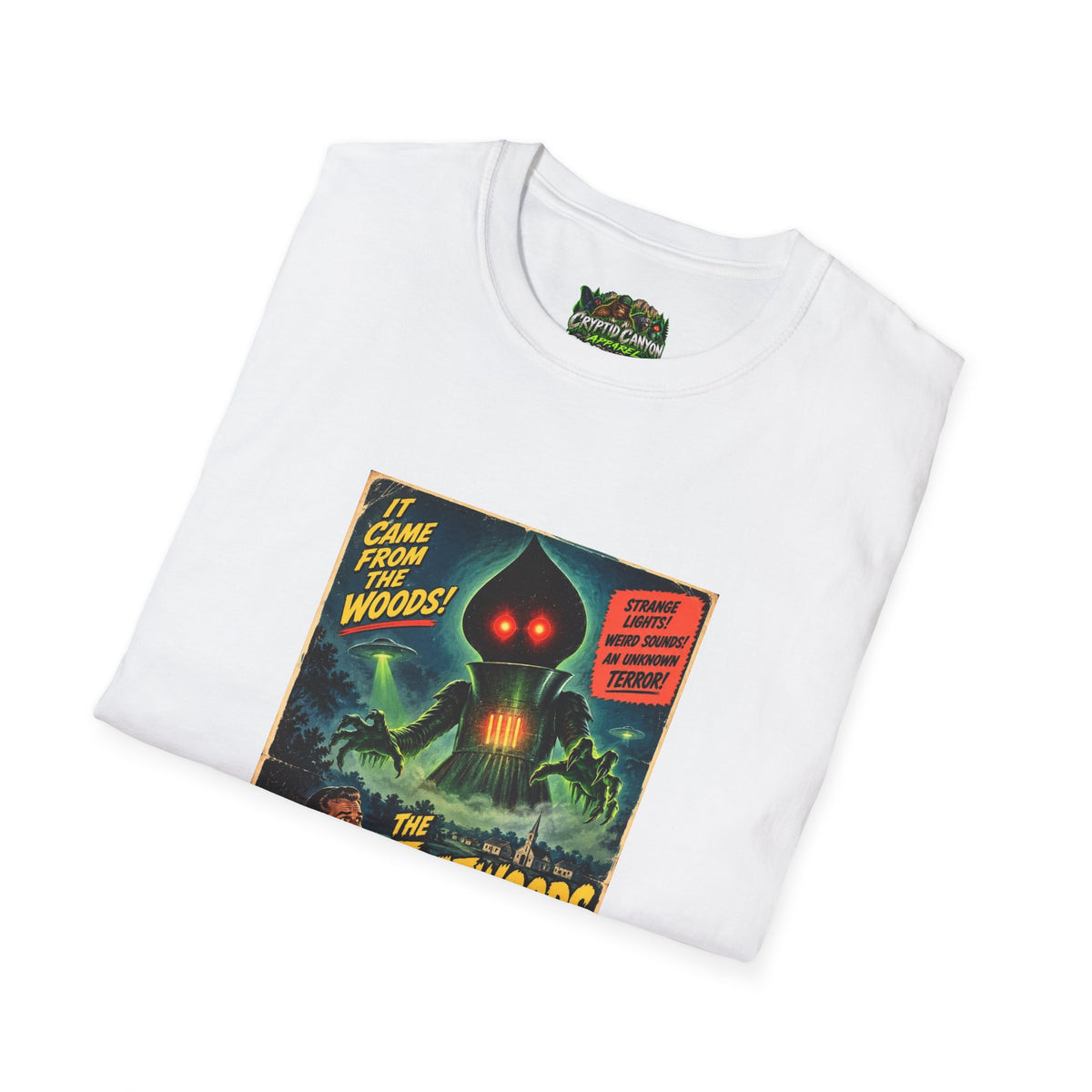 Flatwoods Monster 50's style movie poster Softstyle one side