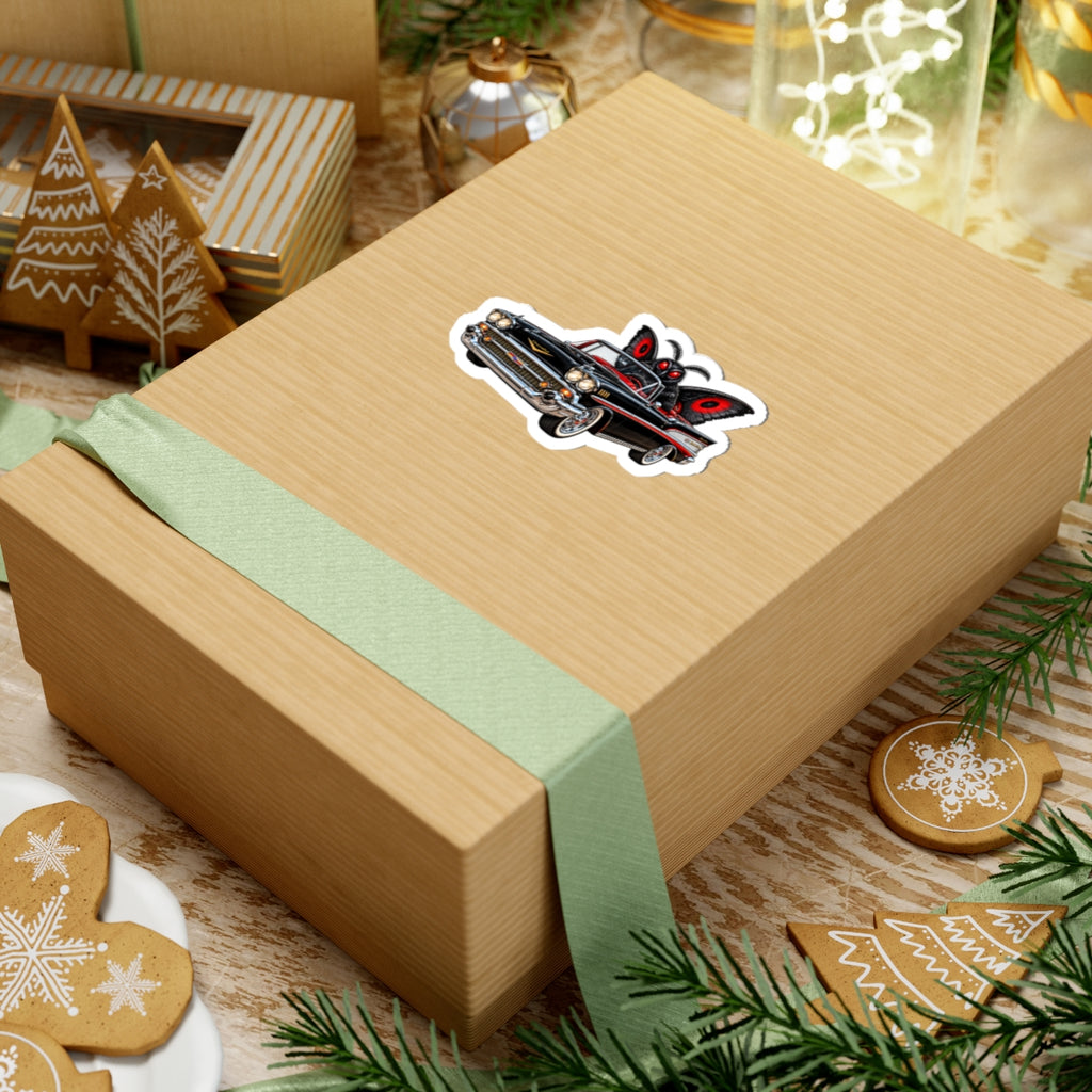 Mothman in Style Kiss-Cut Stickers