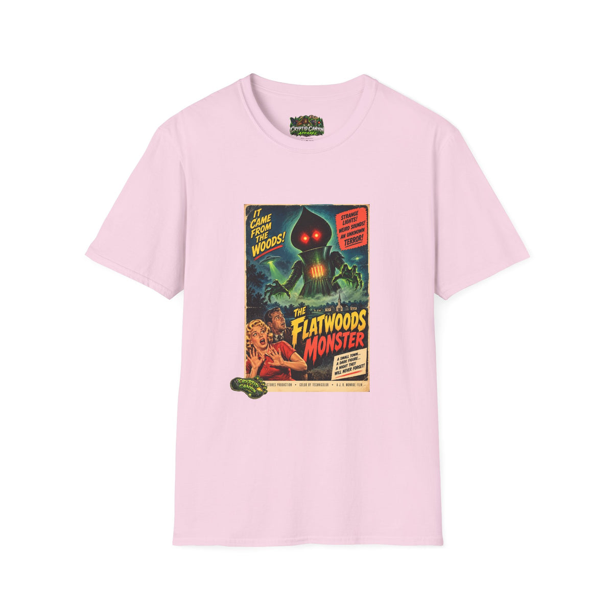 Flatwoods Monster 50's style movie poster Softstyle one side