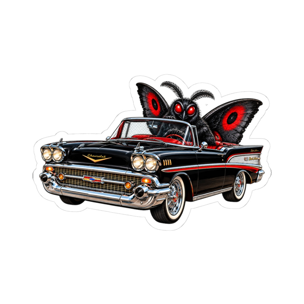 Mothman in Style Kiss-Cut Stickers