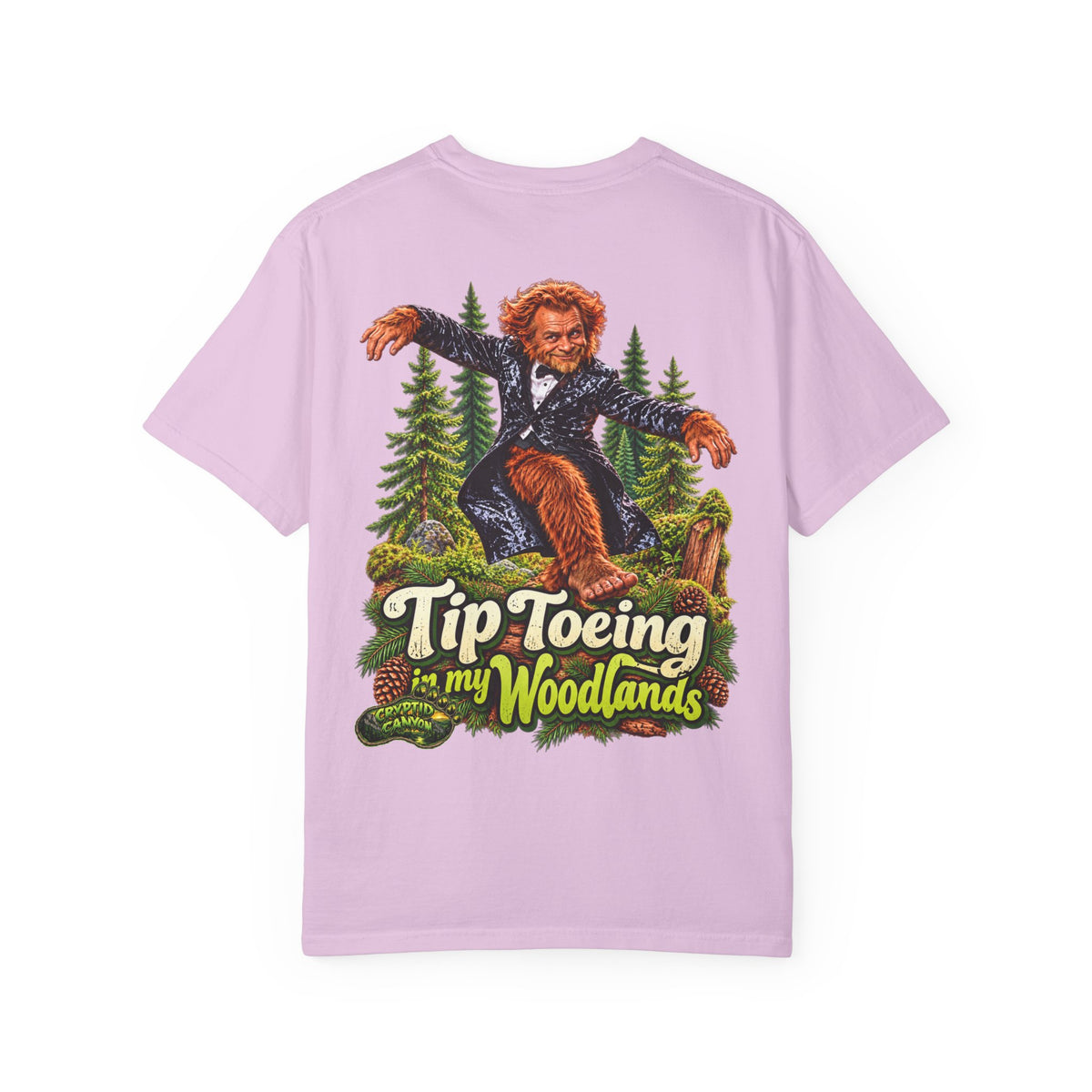 Tip-Toeing in My Woodlands Bigfoot Forest T-Shirt
