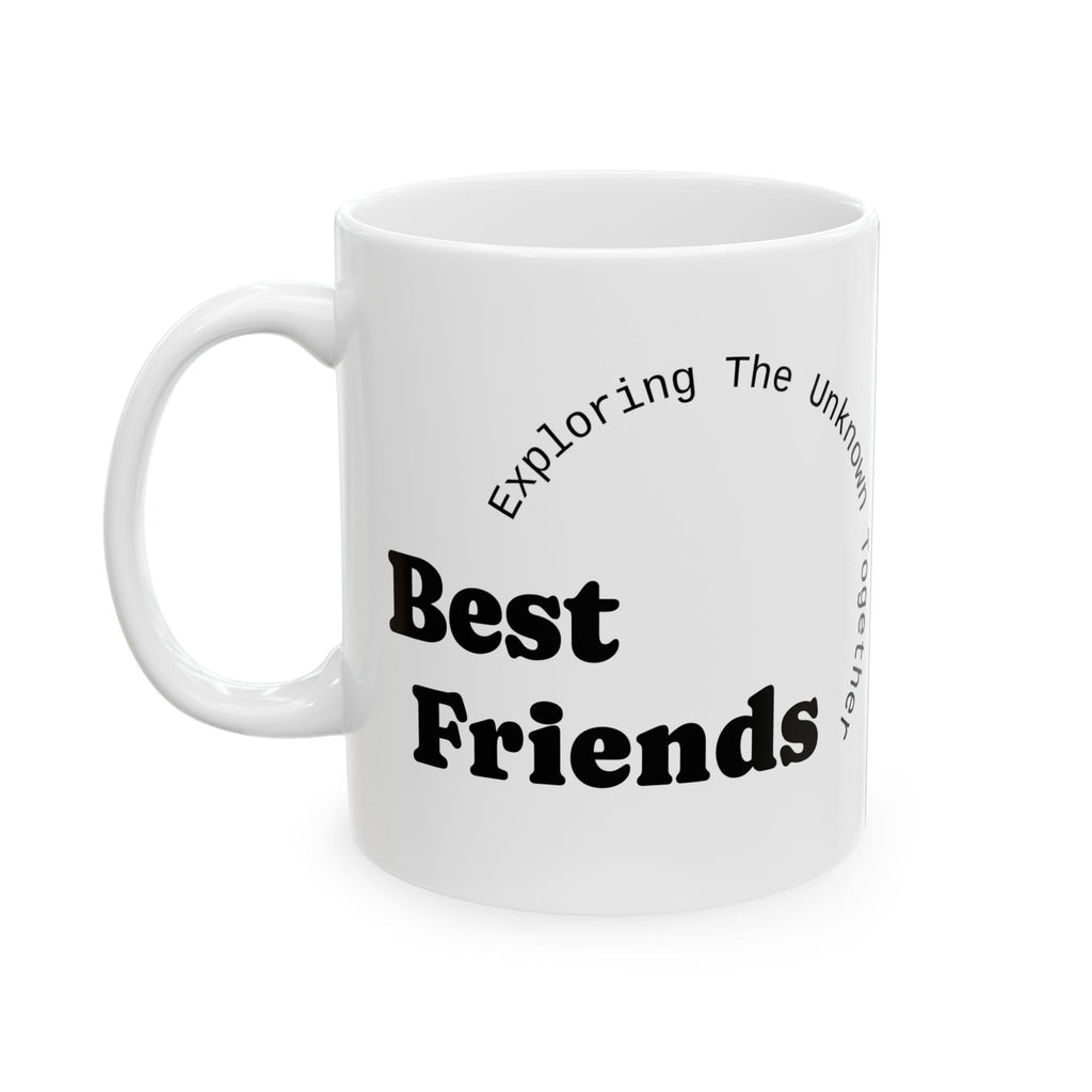 The Unknown Together Mug – Big Foot with Black Lab Adventure Ceramic Mug
