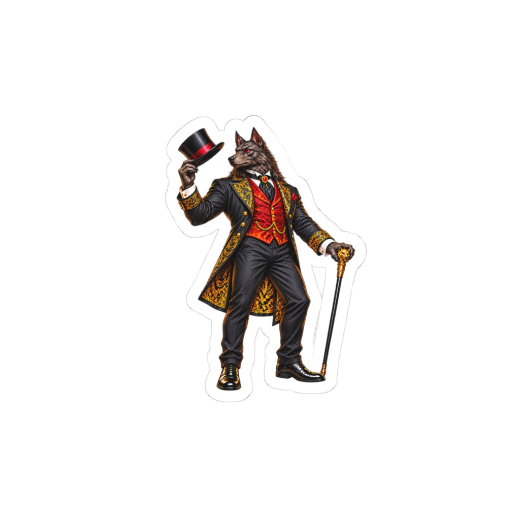 Dapper Dogman Kiss-Cut Stickers