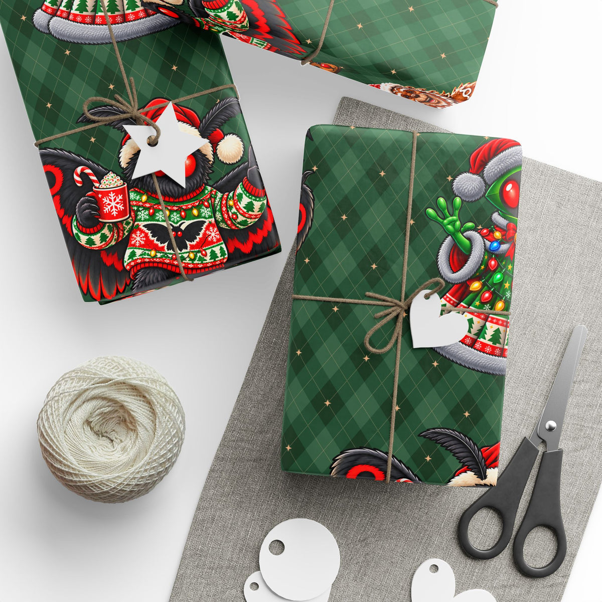 Cryptid Festivities Wrapping Paper
