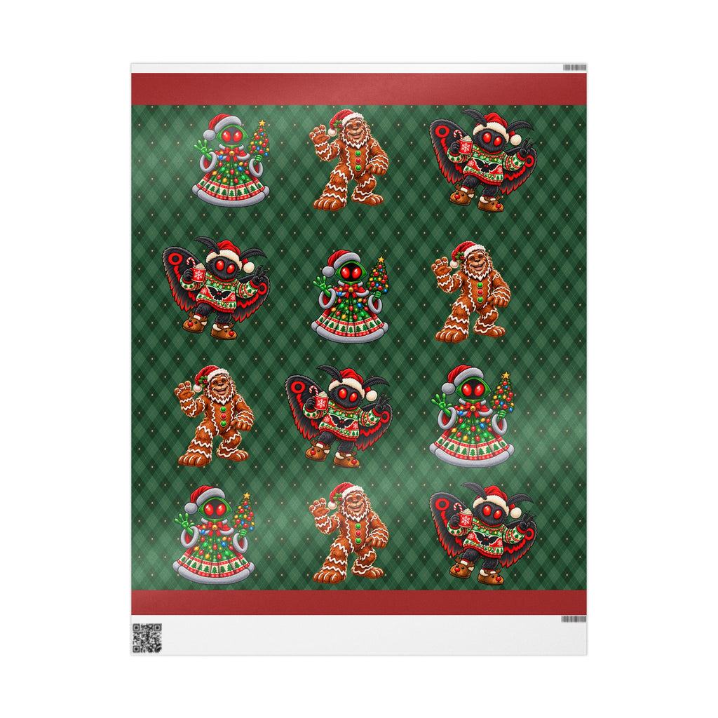 Cryptid Festivities Wrapping Paper