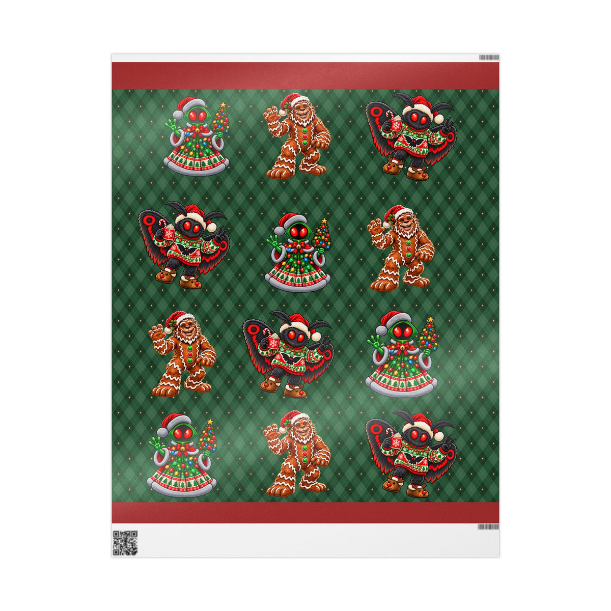 Cryptid Festivities Wrapping Paper