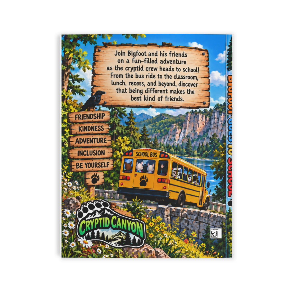 Bigfoot Goes to School Coloring Book for Kids