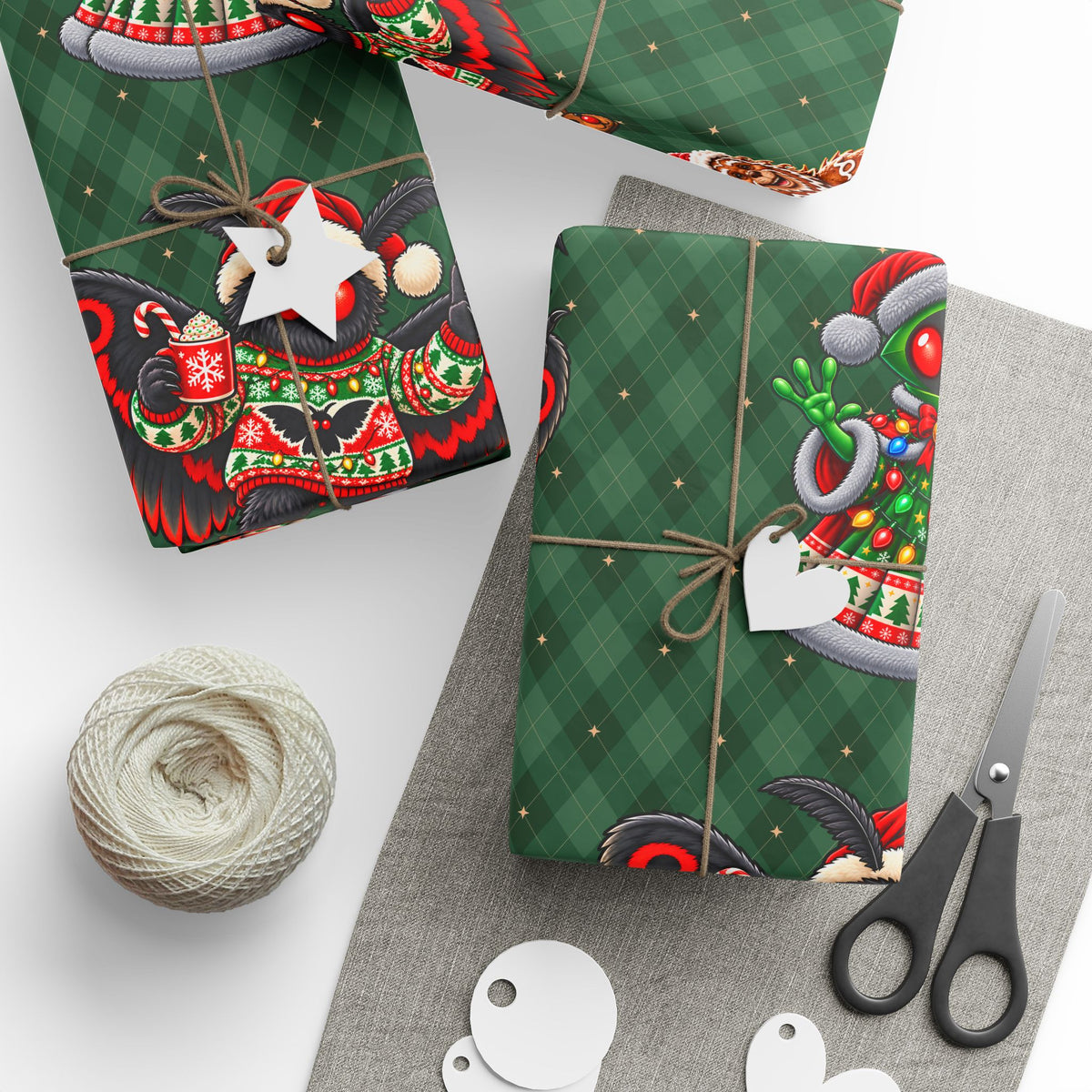 Cryptid Festivities Wrapping Paper