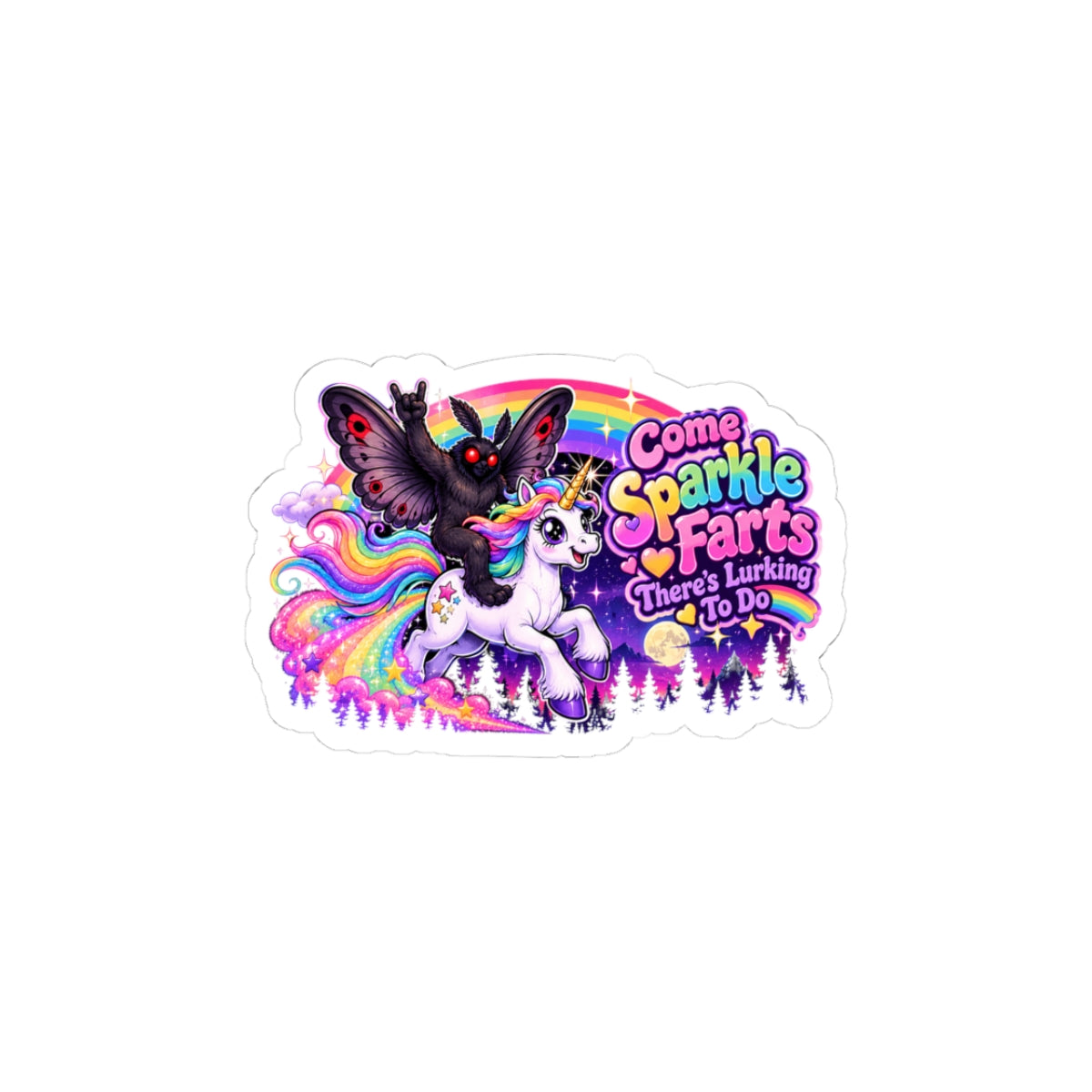 Sparkle Farts Kiss-Cut Stickers