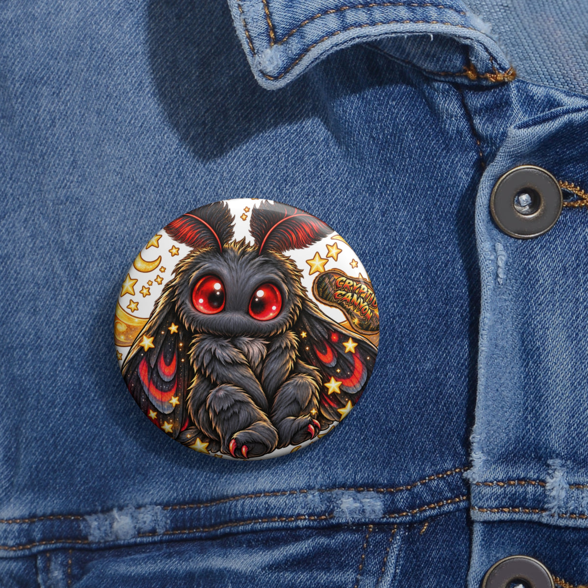 Cute Mothman Pin Button