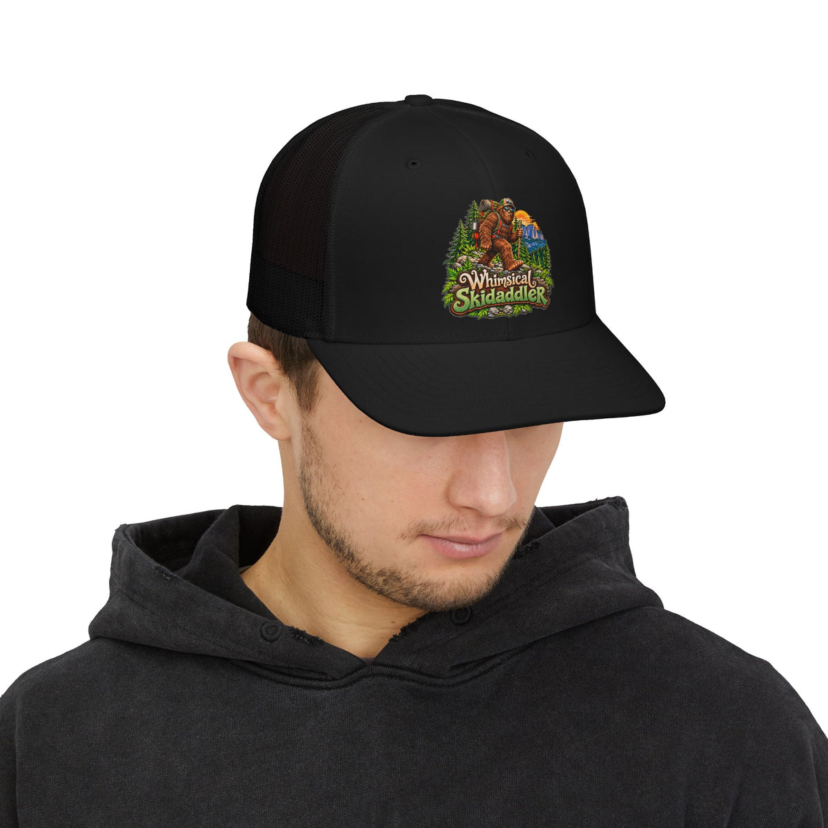 Whimsical Skidaddler Snapback Trucker Cap