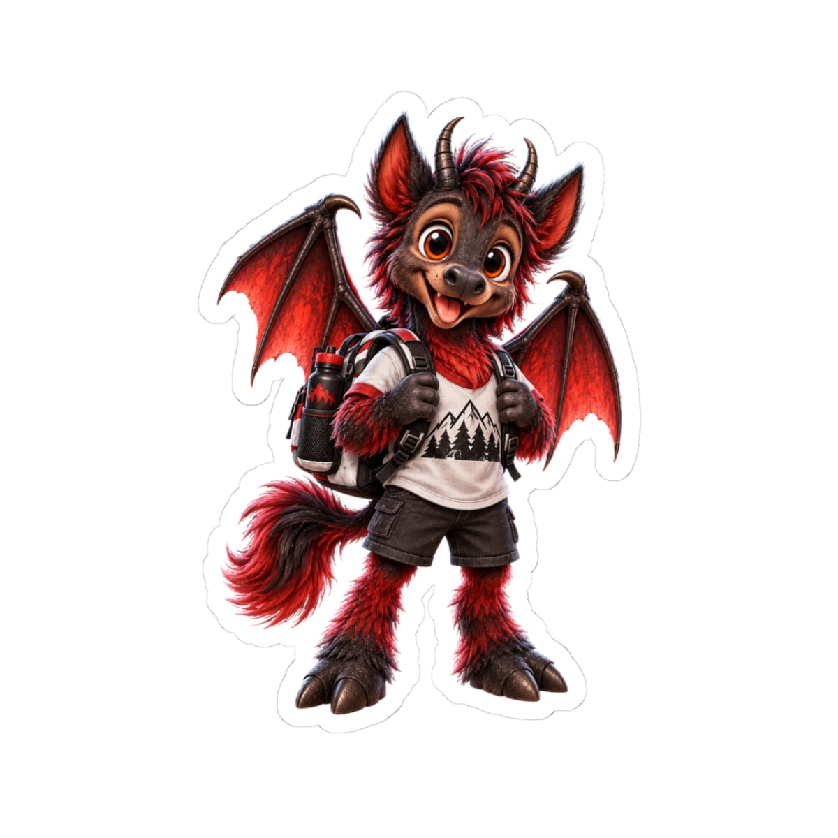 Jersey Devil Kid Kiss-Cut Stickers