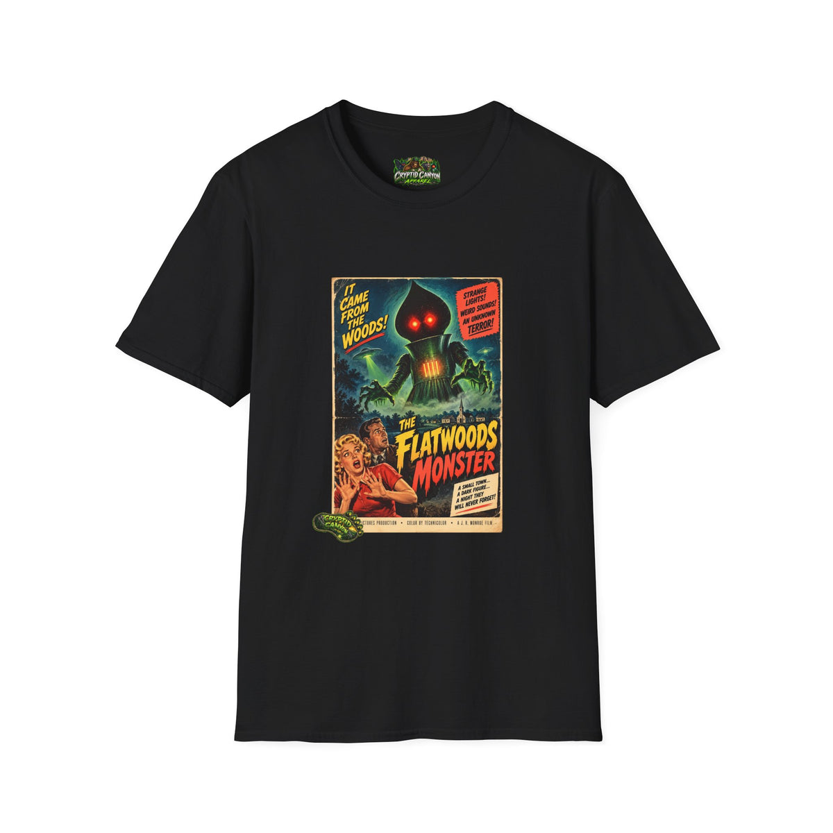 Flatwoods Monster 50's style movie poster Softstyle one side